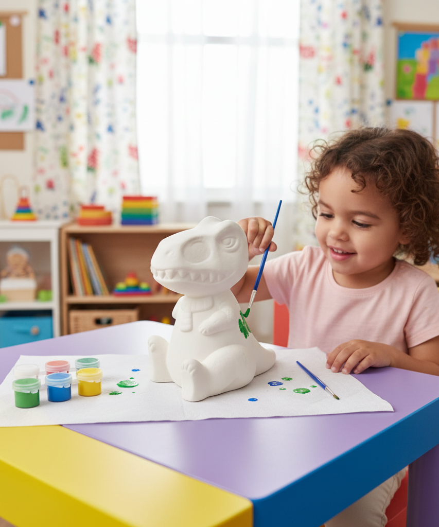 Klever Kids Paint Your Dinosaur Lamp Painting Kit