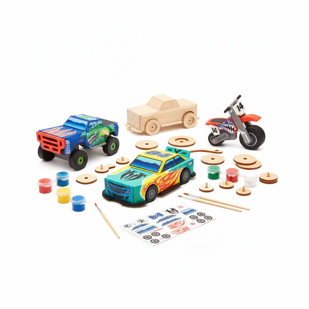 Klever Kits Build Your Wooden Racing Vehicles