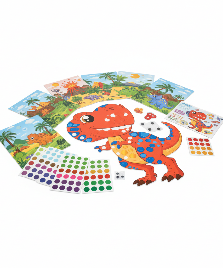 Klever Kits Make Your Own Dino Dot Art