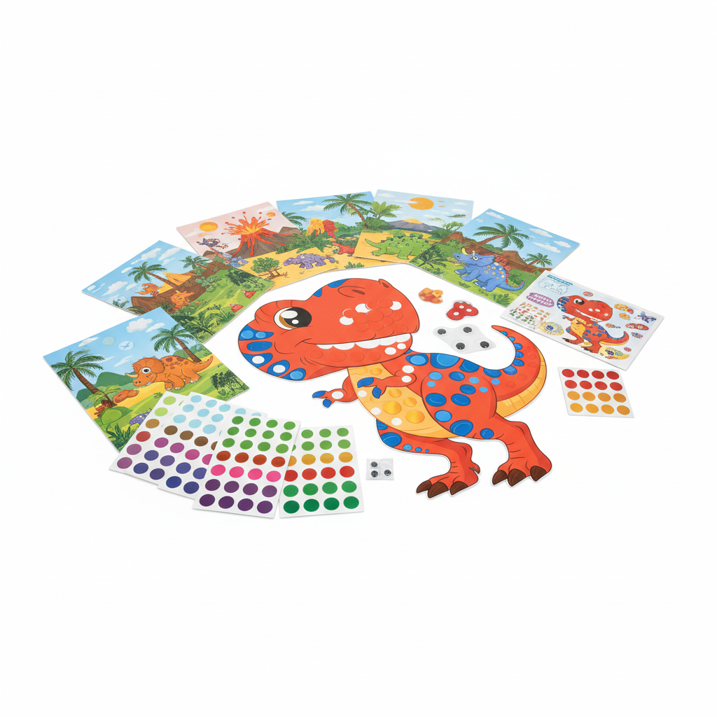 Klever Kits Make Your Own Dino Dot Art