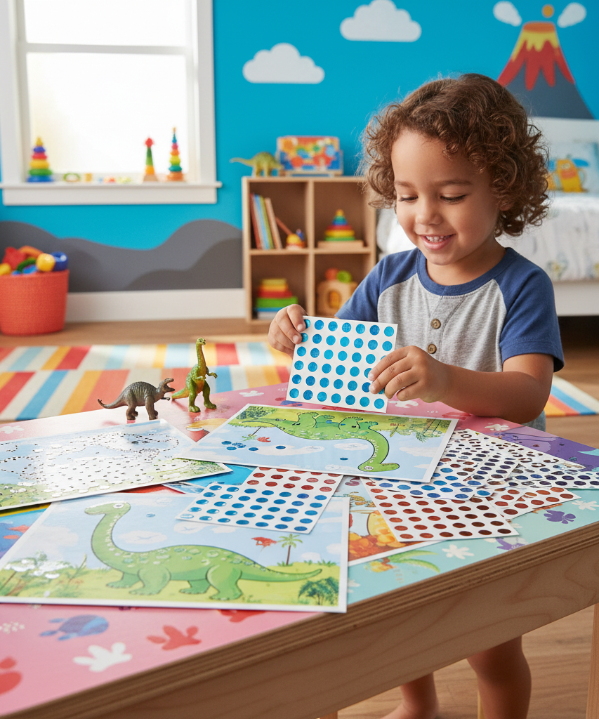 Klever Kits Make Your Own Dino Dot Art