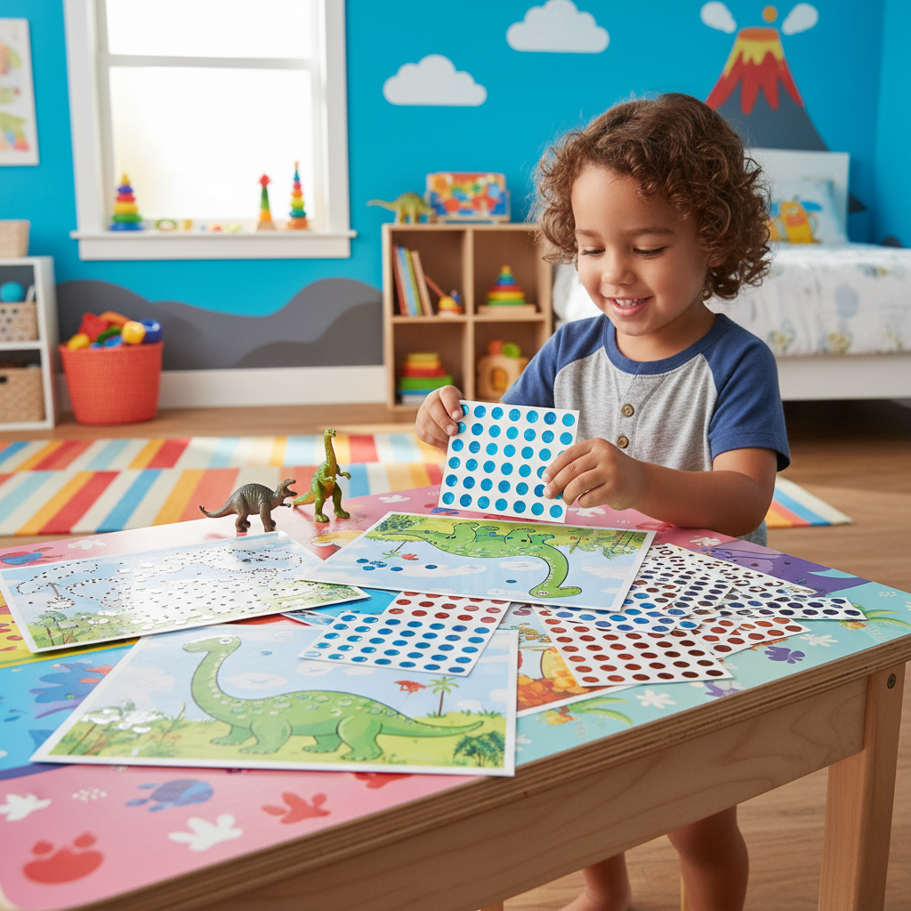 Klever Kits Make Your Own Dino Dot Art