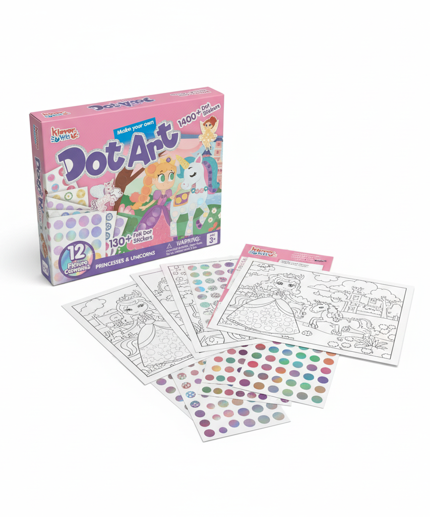 Klever Kits Make Your Own Dot Art: Princesses & Unicorns