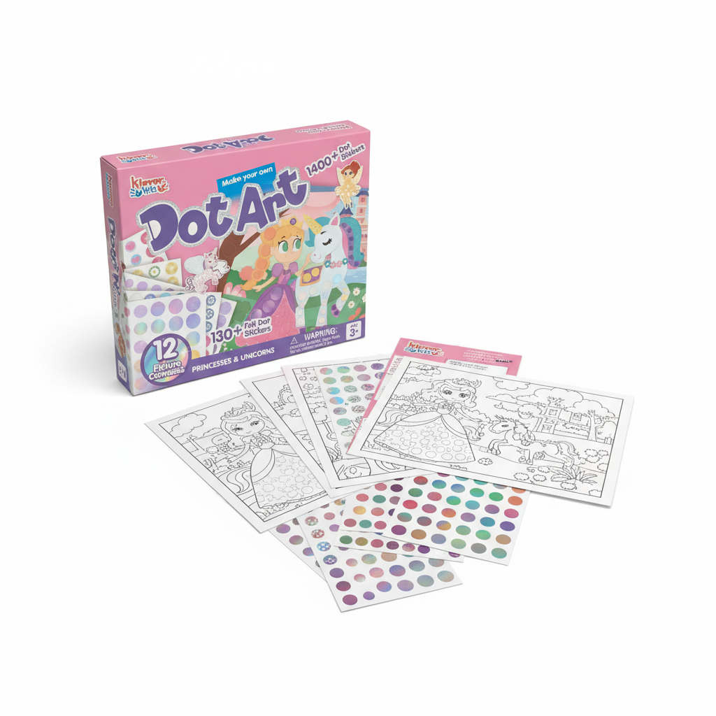 Klever Kits Make Your Own Dot Art: Princesses & Unicorns