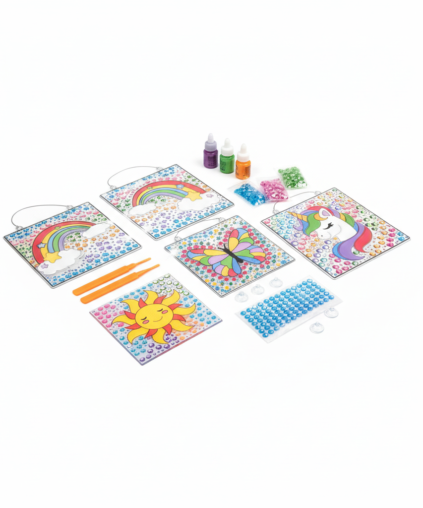 Klever Kitsch Make Your Own Gem & Gel Suncatcher Kit