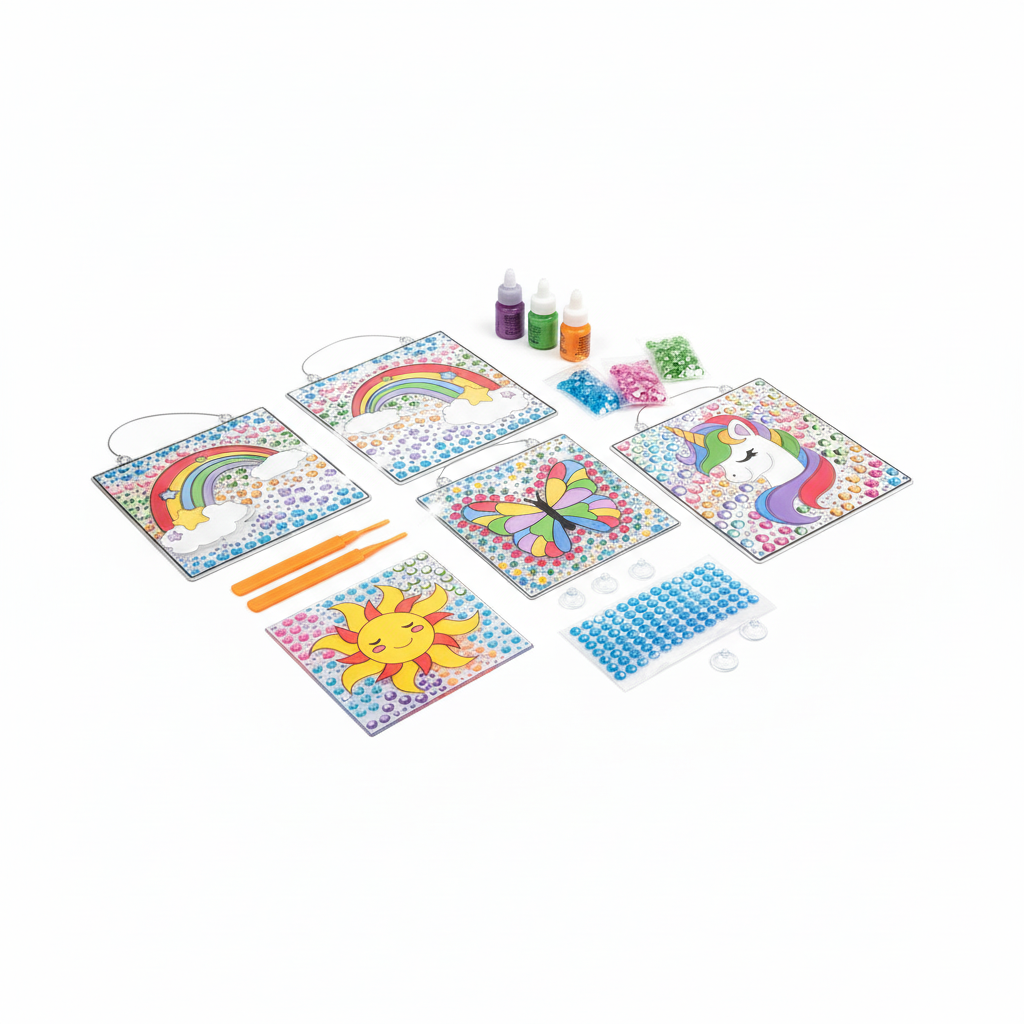 Klever Kitsch Make Your Own Gem & Gel Suncatcher Kit