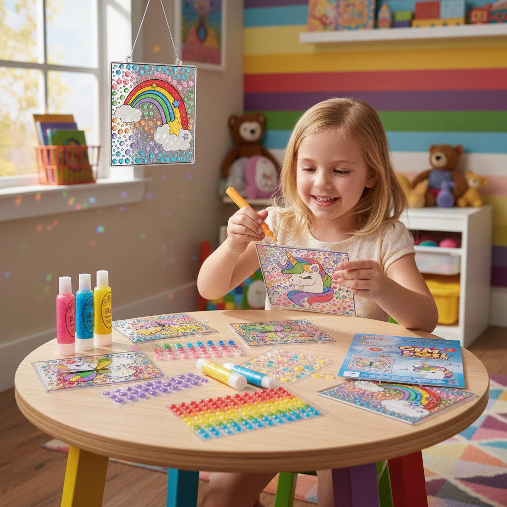 Klever Kitsch Make Your Own Gem & Gel Suncatcher Kit