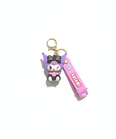 Kuromi Character Silicone Keychain