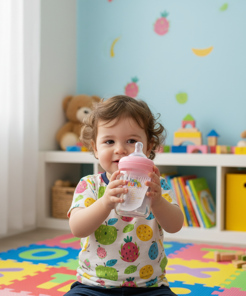 LA FRUTA Crystal Wide-neck Feeding Bottle