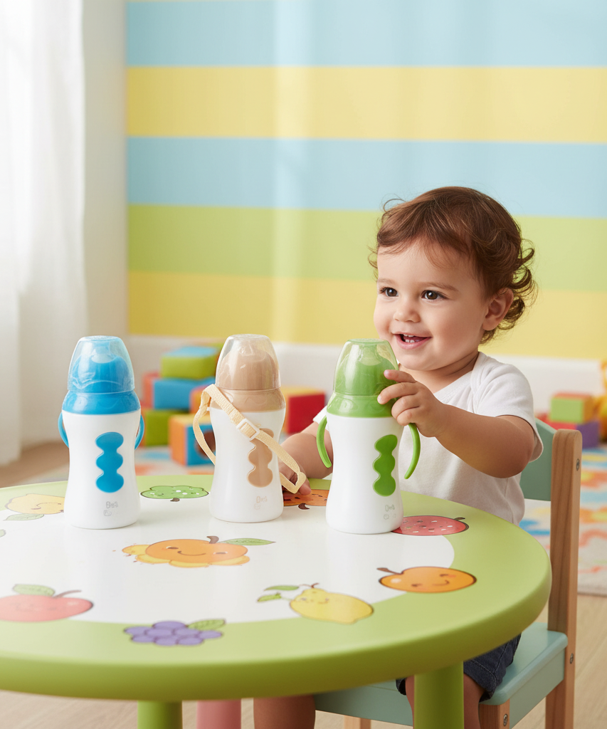LA FRUTA Thermal Feeding Bottle With Handle 240ml
