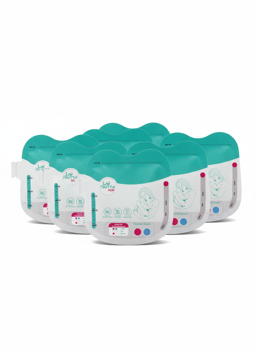 LA FRUTTA MUM Premium Breastmilk Storage Bags (18 Bags - 180ml)