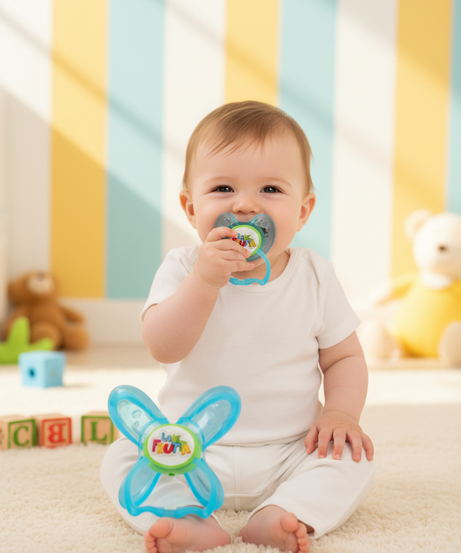 LA LA FRUTTA Butterfly Round Pacifier