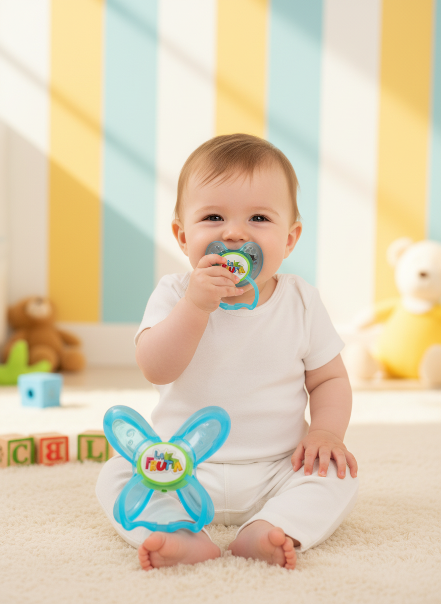 LA LA FRUTTA Butterfly Round Pacifier