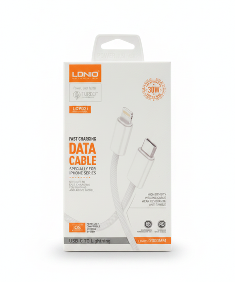 LDNIO LC902i Fast Charging USB-C to Lightning Data Cable (2000MM)