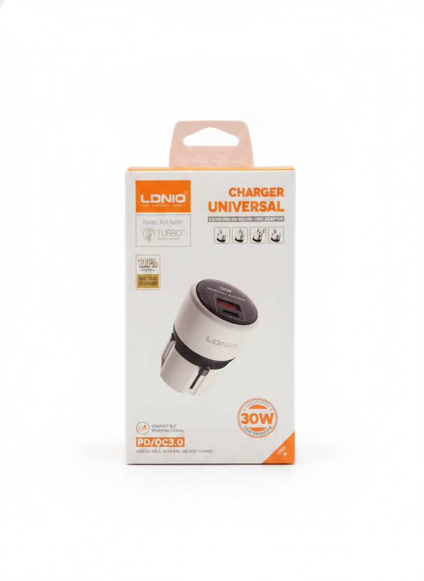 LDNIO Universal Charger (EU/UK/US/AU All-in-One Adapter)