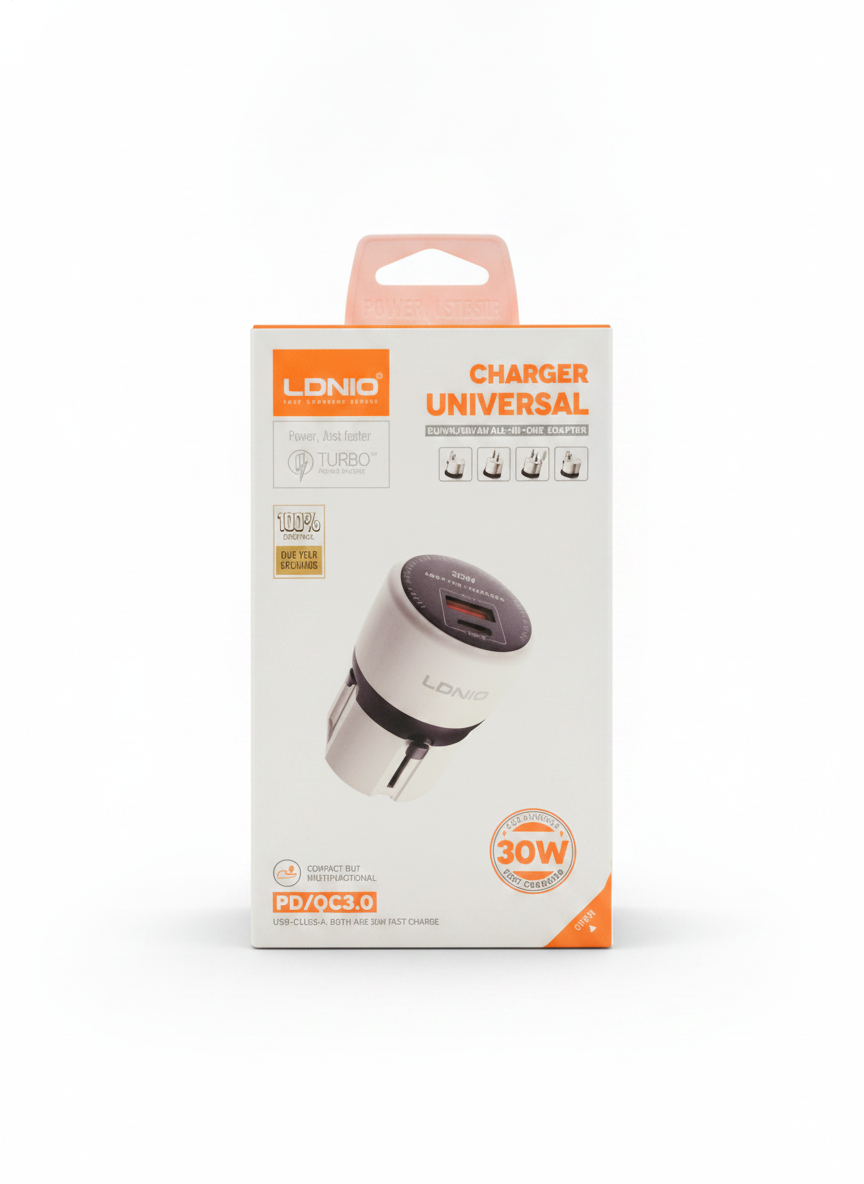 LDNIO Universal Charger (EU/UK/US/AU All-in-One Adapter)