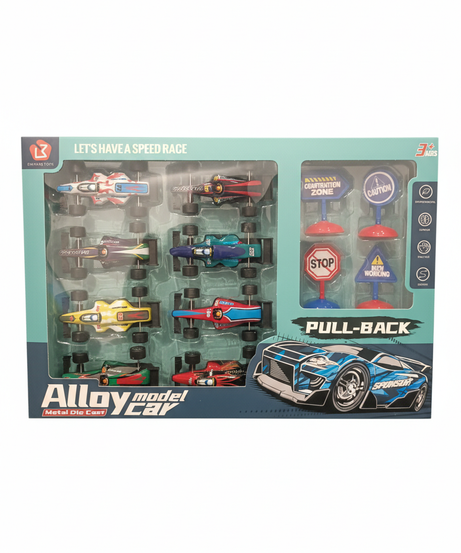 LET'S HAVE A SPEED RACE Alloy Model Car Set