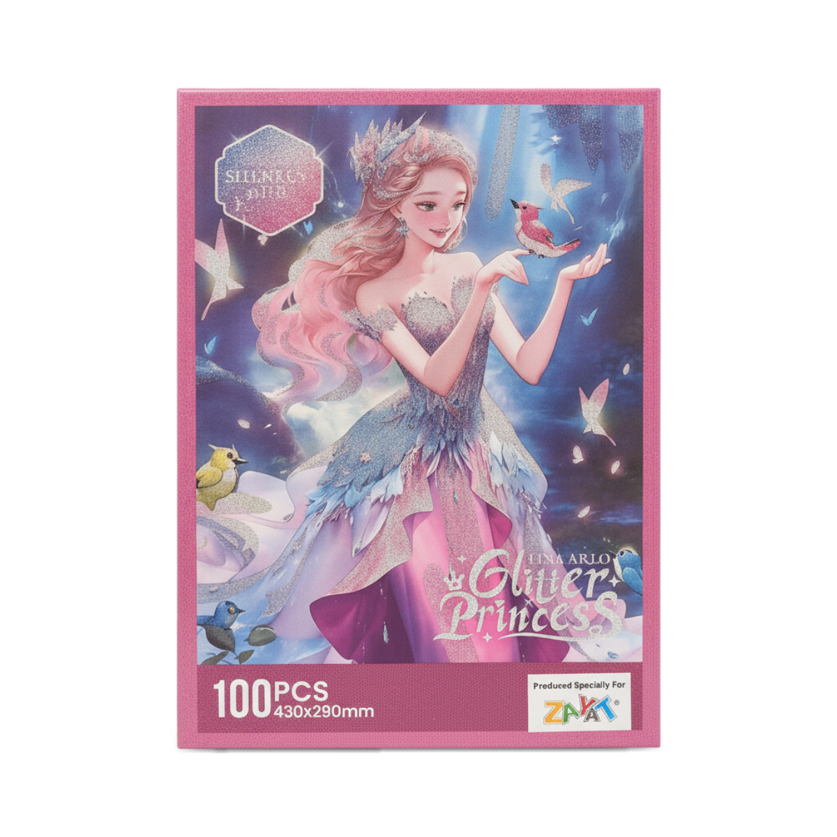 LINA ARLO Glitter Princess 100-Piece Puzzle