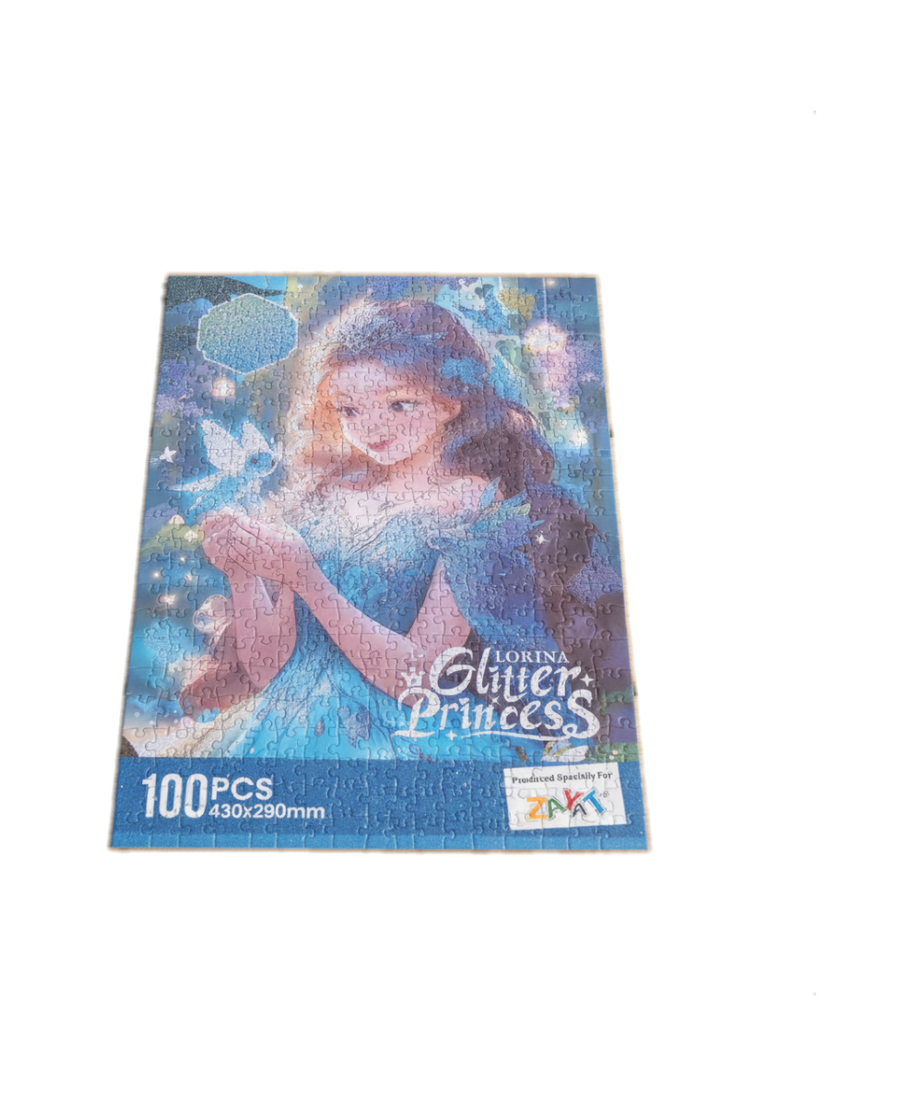 LORINA Glitter Princess 100 PCS Jigsaw Puzzle