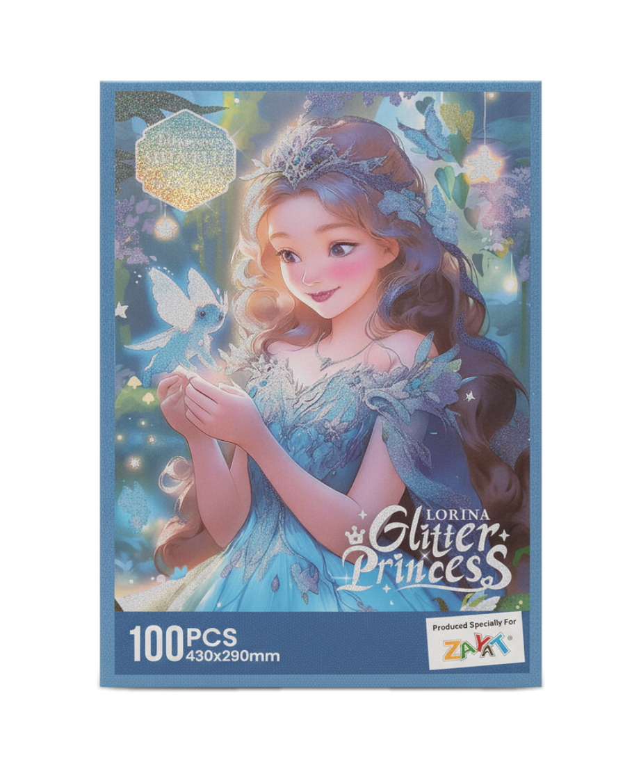 LORINA Glitter Princess 100 PCS Jigsaw Puzzle