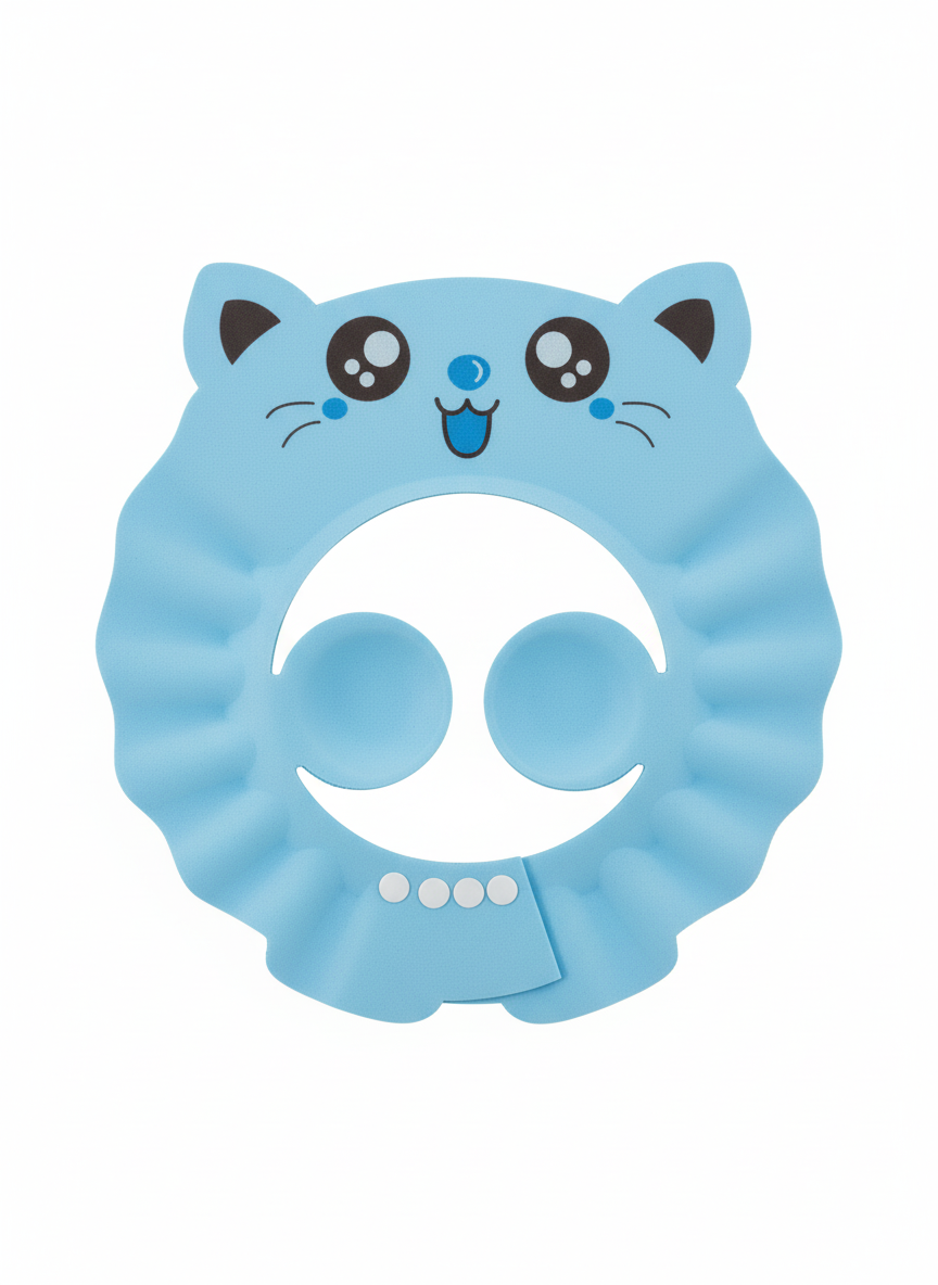 La Fruta Kids Blue Cat Animal Shower Cap
