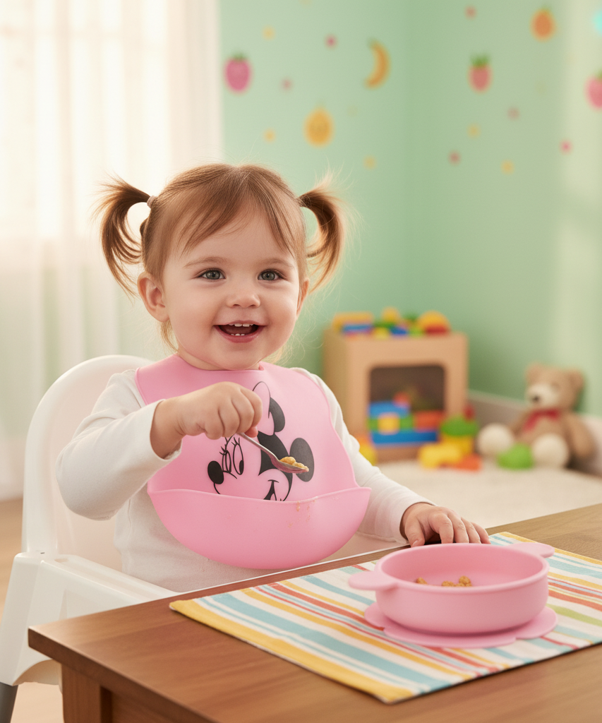 La Frutta Minnie Mouse Baby Silicone Bib