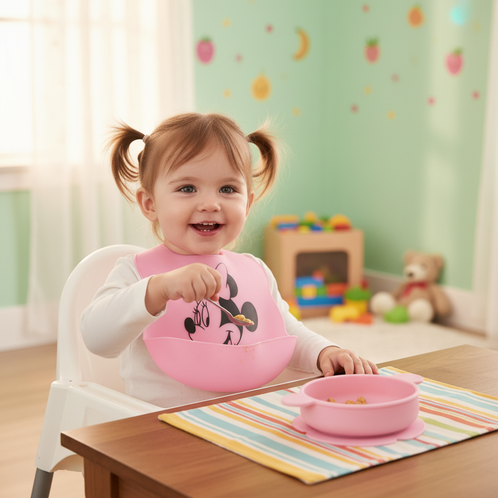 La Frutta Minnie Mouse Baby Silicone Bib