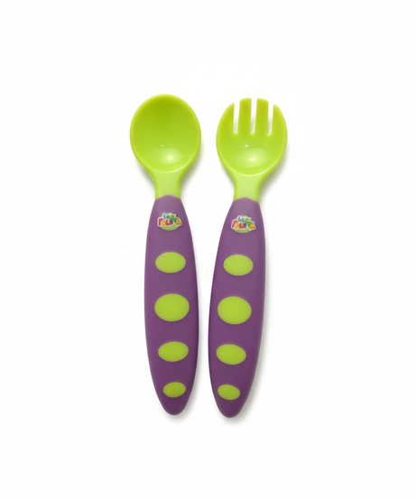 La Frutta Spoon & Fork with Rubber Hand and Case