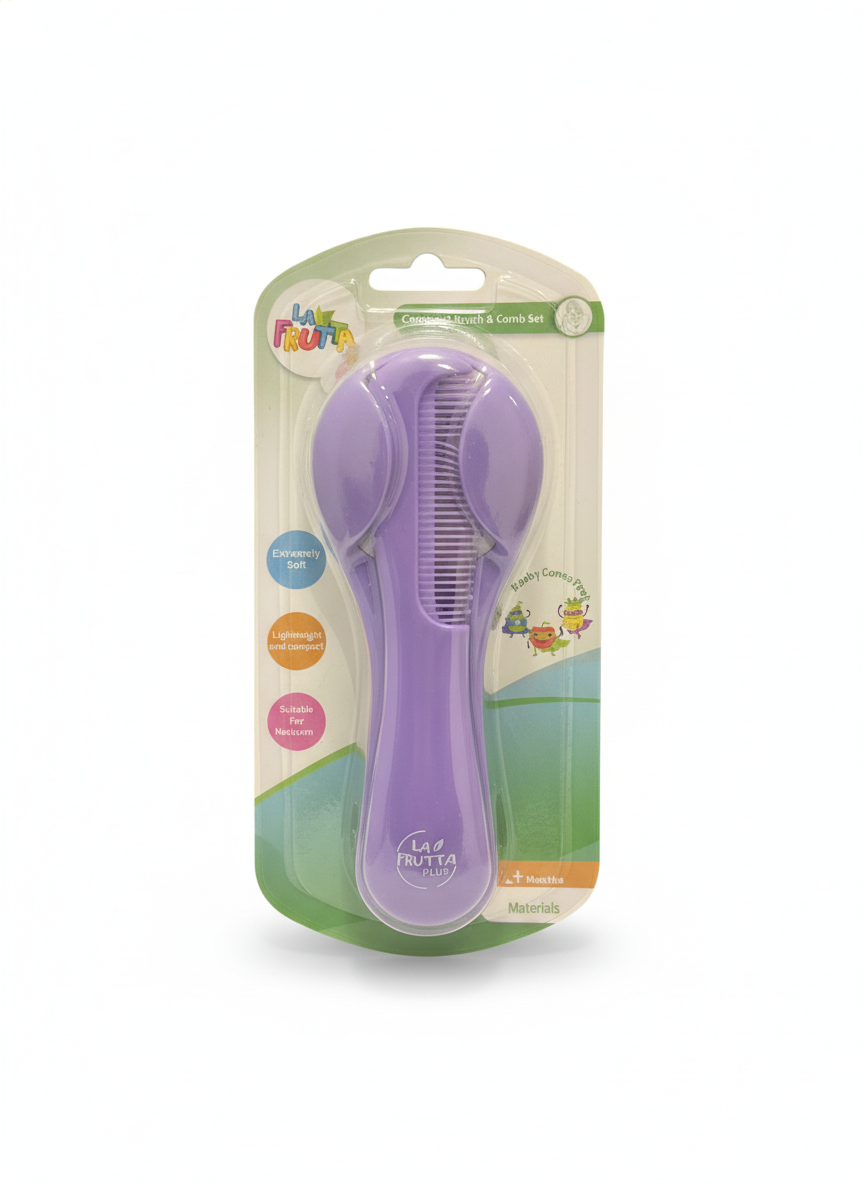 La Frutta Compact Brush & Comb Set