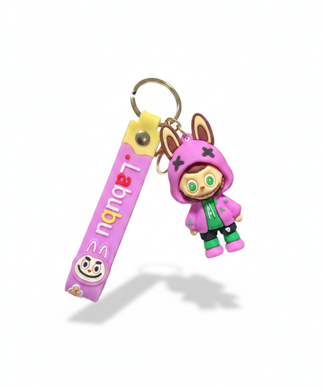 Labubu The Monsters Bunny Hood Keychain