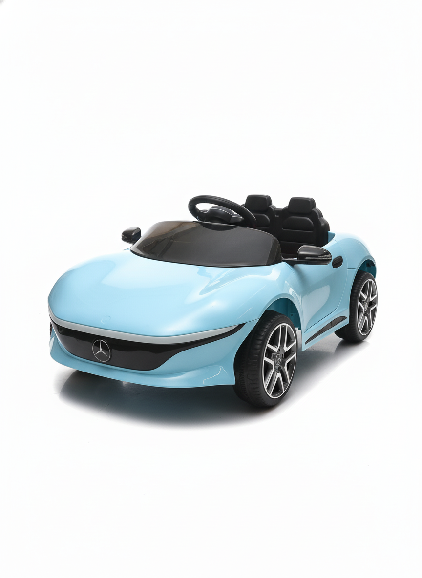 Light Blue Mercedes-Benz Electric Ride-On Toy Car