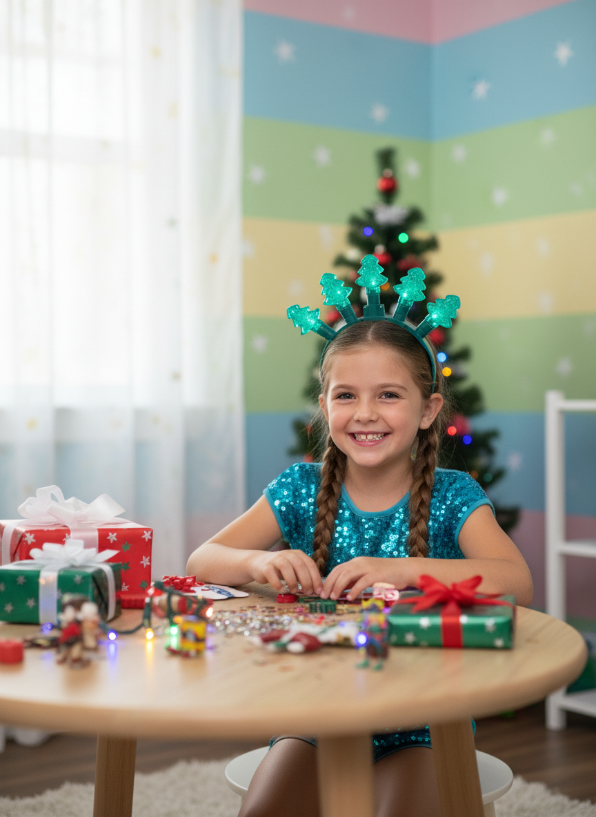 Light-Up Christmas Tree Holiday Headband