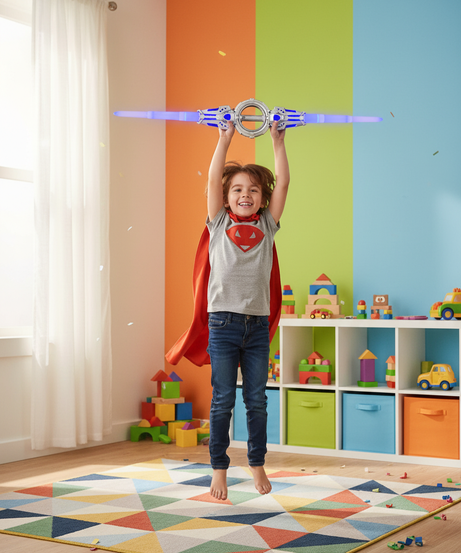 Light-Up Double Bladed Saber Toy
