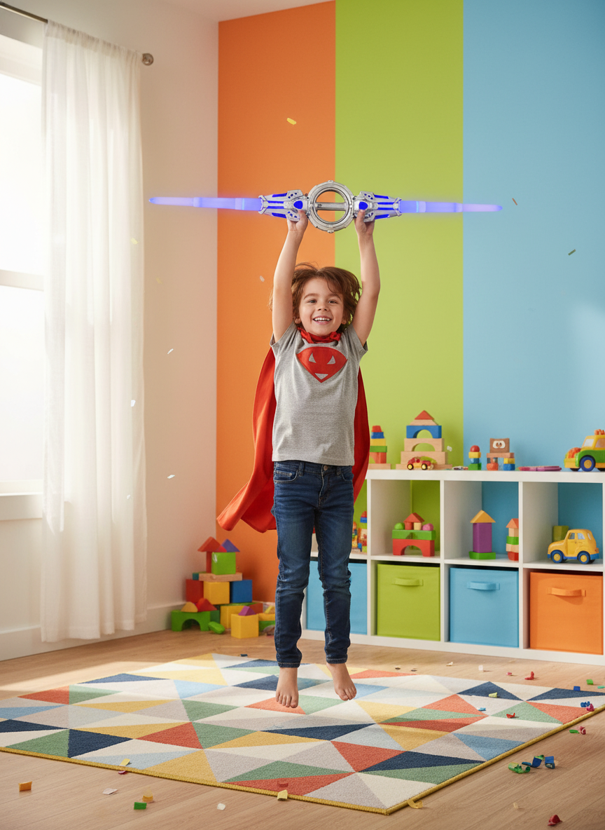 Light-Up Double Bladed Saber Toy