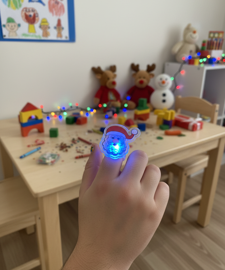 Light-Up Santa Claus Festive Ring