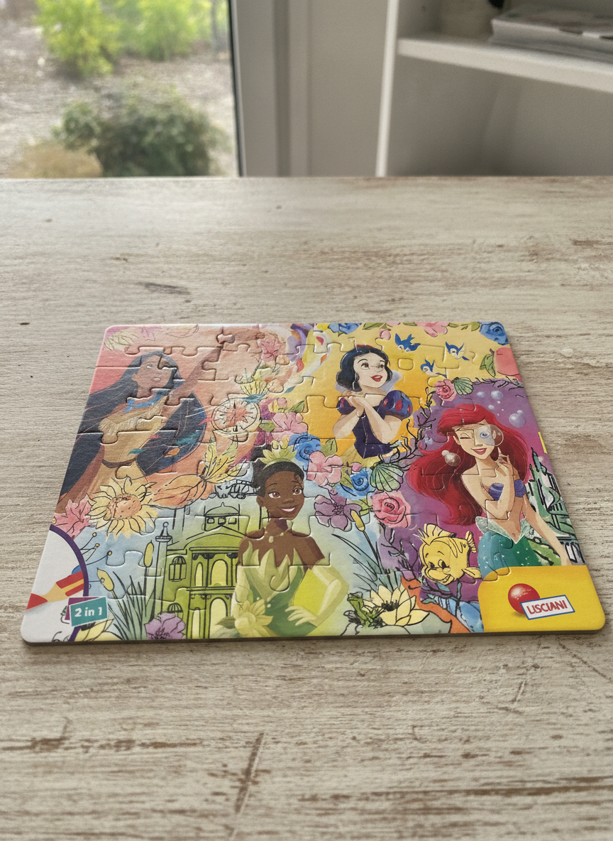 Lisciani 24 Piece Double-Face Disney Princess Puzzle