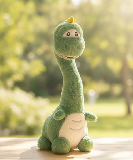 Long-Neck Green Dinosaur Plush Toy (60cm)