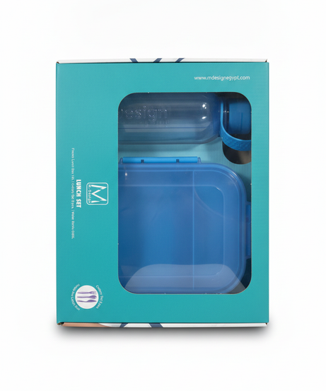 M-Design Fresco Lunch Set (1.6L Lunch Box, 3 pc. Cutlery, 0.65L Water Bottle)