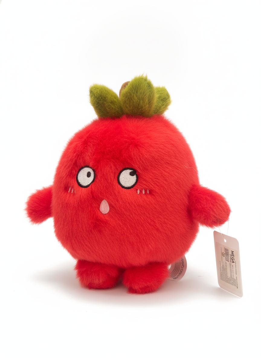 Red Fuzzy Character Plush (15 cm)