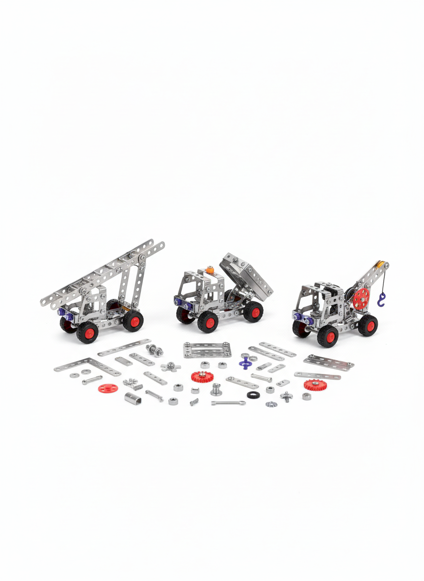 METAL MODELS 3IN1 Construction Building Set No. 861