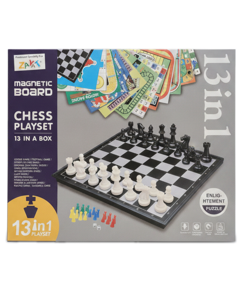 Magnetic Board Chess Playset 13 in 1