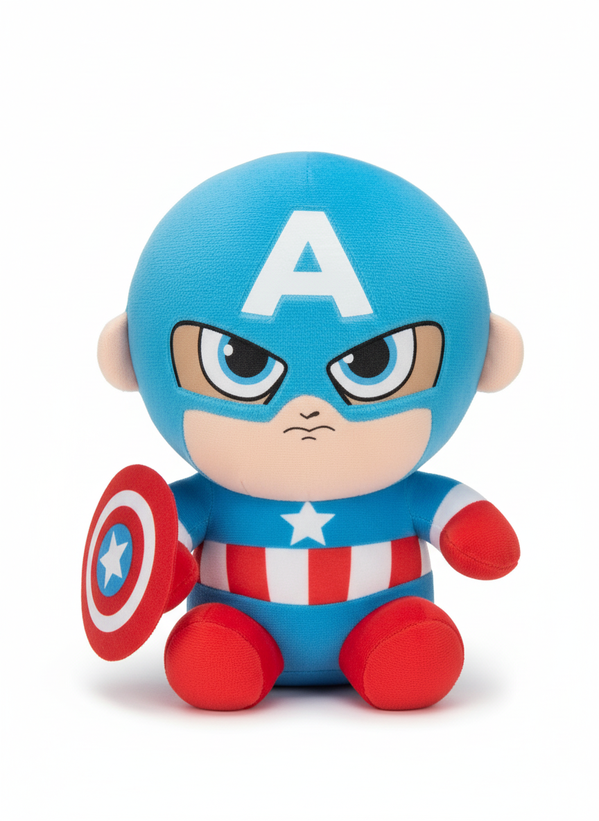 Marvel Captain America Chibi Plush Toy 20 CM