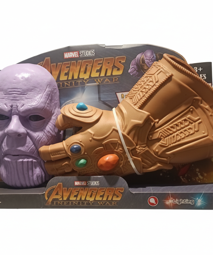 Marvel Studios Avengers Infinity War Thanos Mask & Light-Up Infinity Gauntlet Set