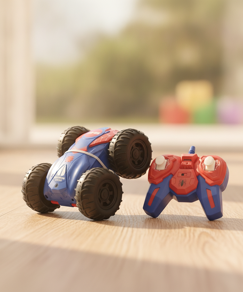 Marvel Spider-Man Double-Sided Stunt RC Car