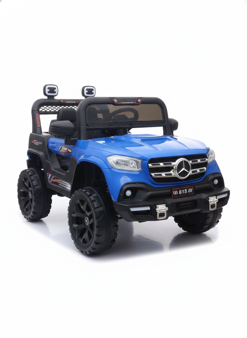 Mercedes-Benz Style Blue Electric Ride-On SUV