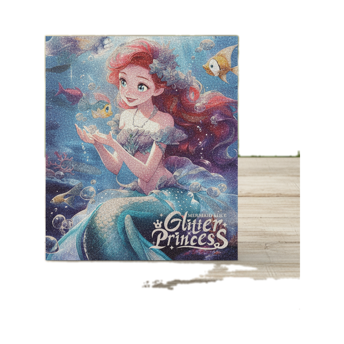 Mermaid Alice Glitter Princess Puzzle