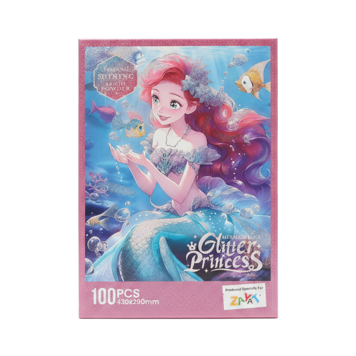 Mermaid Alice Glitter Princess Puzzle