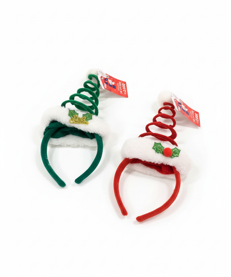 Merry Christmas Classic Spiral Headband - 1 Headband