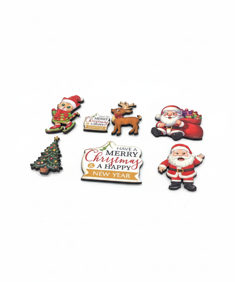 Merry Christmas & Happy New Year Refriger Stickers Collection