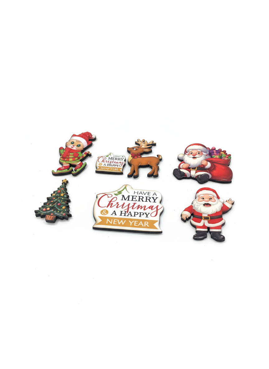 Merry Christmas & Happy New Year Refriger Stickers Collection